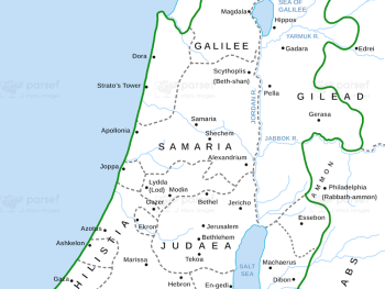 Israel Under the Maccabees Map image