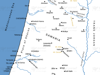 Ancient Samaria Map image