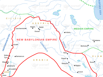 Ezekiel New Babylonian Empire Map image